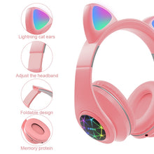 Load image into Gallery viewer, Cute Cat Earphones Bluetooth Wireless Headphones - OZN Shopping