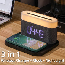 Load image into Gallery viewer, Wireless Chager with Clock & Lamp - OZN Shopping