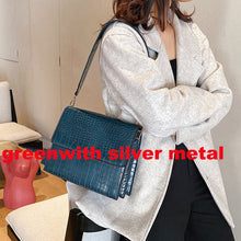 Load image into Gallery viewer, Leather Shoulder Crocodile Print Bags - OZN Shopping