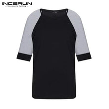 Load image into Gallery viewer, Summer Mesh Patchwork Men T Shirt Short Sleeve Slim O Neck Party Sexy Breathable Nightclub T-shirts Casual Tee Tops INCERUN - OZN Shopping