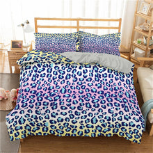 Load image into Gallery viewer, New 3D Bedding Sets Colorful Leopard Duvet Cover Pillowcase 2/3pcs Twin Queen King Size Bed Clothes For Home Textiles - OZN Shopping