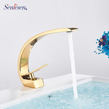 Load image into Gallery viewer, Bathroom Faucet Ceramic Valve Cold and Hot Water Mixer Tap - OZN Shopping