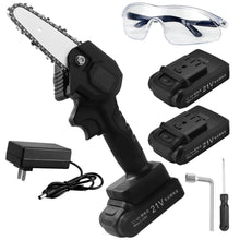 Load image into Gallery viewer, Electric Chainsaw 21V Portable Handheld Cordless Pruning Shears Chainsaw for Woodworking Garden Tools Cutting - OZN Shopping