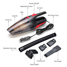 Load image into Gallery viewer, Car Vacuum Cleaner Portable Handheld Cordless/Car Plug 120W 12V 5000PA Super Suction Wet/Dry Vaccum Cleaner for Car Home