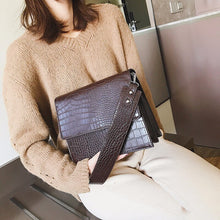 Load image into Gallery viewer, Leather Shoulder Crocodile Print Bags - OZN Shopping