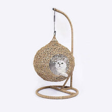 Load image into Gallery viewer, Swinging Hammock Chair Swing Egg /woven Rattan Pet Cat Hanging Bed - OZN Shopping