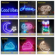 Load image into Gallery viewer, Good Vibes Led Neon Light Sign - Wall Decor - OZN Shopping