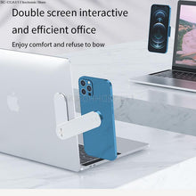 Load image into Gallery viewer, Magnetic Portable Metal Expansion Phone Stand Laptop Screen Folding Side Mount Magnetic Phone Stand Holder Lazy Bracket 4Color - OZN Shopping