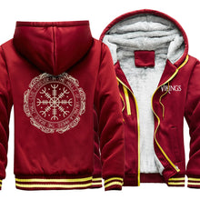 Load image into Gallery viewer, Winter Thick Mens Hoodies Viking Printing Male Jacket Hip Hop Brand Outwear Hot Sale Camouflage Sleeve Men's Jacket Casual - OZN Shopping