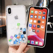 Load image into Gallery viewer, Social App Glitter Phone Case Cover for IPhone