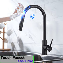Load image into Gallery viewer, Elegant Kitchen Faucet Sensor Smart Touch Pull Out Tap