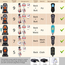 Load image into Gallery viewer, Electric Portable Heating Vibrating Back Massager Chair for Pain Relief - OZN Shopping