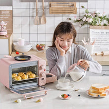 Load image into Gallery viewer, Multifunction Breakfast Machine Mini Household Electric Oven Cake Baking Fry Pan Warm Drinking Pot Toaster - OZN Shopping