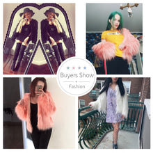 Load image into Gallery viewer, Fashion Furry Faux Fur Coat Women Fluffy Warm Long Sleeve Female Outerwear Autumn Winter Coat Jacket Hairy Collarless Overcoat - OZN Shopping