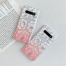 Load image into Gallery viewer, Phone Case For Samsung Galaxy A51 A71 A50 Note 10 S10e S10 Plus S9 Plus Electroplated Rose Flower Soft IMD Back Cover - OZN Shopping