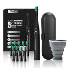 Load image into Gallery viewer, Seago Sonic Electric Toothbrush Tooth brush USB Rechargeable adult Waterproof Ultrasonic automatic 5 Mode with Travel case - OZN Shopping