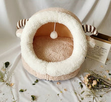 Load image into Gallery viewer, Foldable Cat Pet Bed for small medium Pet Dog Soft Nest Kennel Kitten Bed House Sleeping Bag Pets Winter Warm Cozy House Cave - OZN Shopping