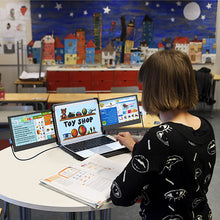 Load image into Gallery viewer, Laptop Triple Screen Monitor Portable IPS Monitor 11'' 1920x1080 USB-C HDMI Gaming Display