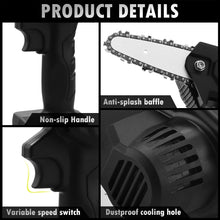 Load image into Gallery viewer, Electric Chainsaw 21V Portable Handheld Cordless Pruning Shears Chainsaw for Woodworking Garden Tools Cutting - OZN Shopping