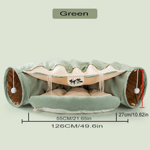 Load image into Gallery viewer, Pet Cats Tunnel Interactive Play Toy Mobile Collapsible Ferrets Rabbit Bed tunnels Indoor Toys Kitten Exercising Products - OZN Shopping