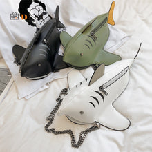 Load image into Gallery viewer, Fashion Shark Shaped Chains Crossbody Bag - OZN Shopping