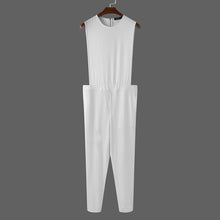 Load image into Gallery viewer, Fashion Men Jumpsuit Solid Color Sleeveless Casual O Neck Fitness Rompers Zippers Streetwear Chic Men Overalls Trousers INCERUN - OZN Shopping