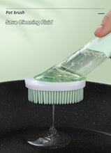 Load image into Gallery viewer, Cleaning Tools Silicone Dish Brush for Kitchen Soap Dispenser Dishwashing Brush - OZN Shopping