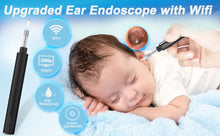 Load image into Gallery viewer, Ear Cleaner Wax Removal Tool Ear Cleaning Camera Otoscope Wireless LED Light Oral Inspection for Android IOS - OZN Shopping