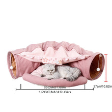 Load image into Gallery viewer, Pet Cats Tunnel Interactive Play Toy Mobile Collapsible Ferrets Rabbit Bed tunnels Indoor Toys Kitten Exercising Products - OZN Shopping