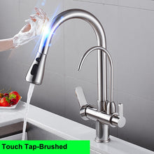 Load image into Gallery viewer, Elegant Kitchen Faucet Sensor Smart Touch Pull Out Tap