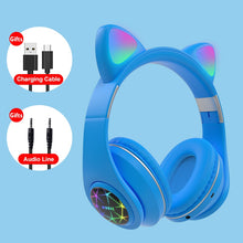 Load image into Gallery viewer, Cute Cat Earphones Bluetooth Wireless Headphones - OZN Shopping