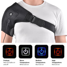 Load image into Gallery viewer, Electric Heat Therapy Adjustable Shoulder Brace Back Support Belt for Dislocated Shoulder Rehabilitation Injury Pain Wrap - OZN Shopping