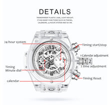 Load image into Gallery viewer, Branded Transparent Fashion Casual Quartz Wrist Watch - OZN Shopping