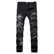 Load image into Gallery viewer, Wolf Printed Jeans Denim Pants - OZN Shopping