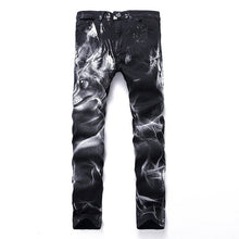 Load image into Gallery viewer, Wolf Printed Jeans Denim Pants - OZN Shopping