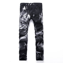 Load image into Gallery viewer, Wolf Printed Jeans Denim Pants - OZN Shopping