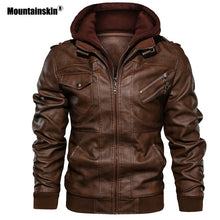 Load image into Gallery viewer, Mountainskin New Men's Leather Jackets - OZN Shopping