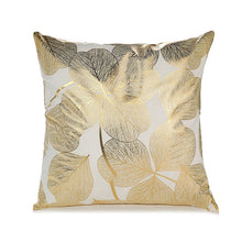 Load image into Gallery viewer, Gold Pillow Case Black And White Golden Painted Pillowcase - OZN Shopping