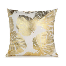 Load image into Gallery viewer, Gold Pillow Case Black And White Golden Painted Pillowcase - OZN Shopping