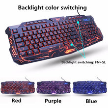 Load image into Gallery viewer, Ergonomic LED Breathing Backlight Pro Gaming Keyboard & Mouse Combos USB Wired Full Key Professional Mouse Keyboard - OZN Shopping