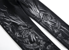 Load image into Gallery viewer, Wolf Printed Jeans Denim Pants - OZN Shopping