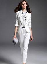 Load image into Gallery viewer, Elegant White Women's Formal Wear Pantsuits Women Ladies Custom Made Business Office Tuxedos Work Wear Suits For Party Groom - OZN Shopping