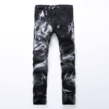 Load image into Gallery viewer, Wolf Printed Jeans Denim Pants - OZN Shopping