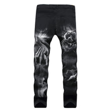 Load image into Gallery viewer, Wolf Printed Jeans Denim Pants - OZN Shopping