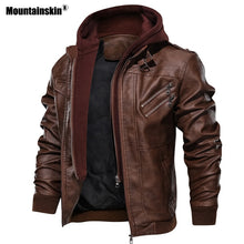Load image into Gallery viewer, Mountainskin New Men's Leather Jackets - OZN Shopping