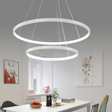 Load image into Gallery viewer, Modern Pendant Lights For Living Room Dining Room Circle Rings Acrylic Aluminum Body LED Ceiling Lamp Fixtures - OZN Shopping