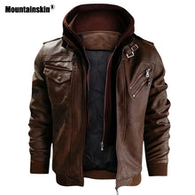 Load image into Gallery viewer, Mountainskin New Men's Leather Jackets - OZN Shopping