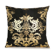 Load image into Gallery viewer, Gold Pillow Case Black And White Golden Painted Pillowcase - OZN Shopping