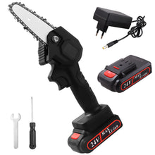 Load image into Gallery viewer, Electric Chainsaw 21V Portable Handheld Cordless Pruning Shears Chainsaw for Woodworking Garden Tools Cutting - OZN Shopping