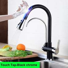 Load image into Gallery viewer, Elegant Kitchen Faucet Sensor Smart Touch Pull Out Tap